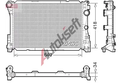 DENSO Chladi vody DEN DRM17115, DRM17115