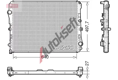 DENSO Chladi vody DEN DRM17116, DRM17116