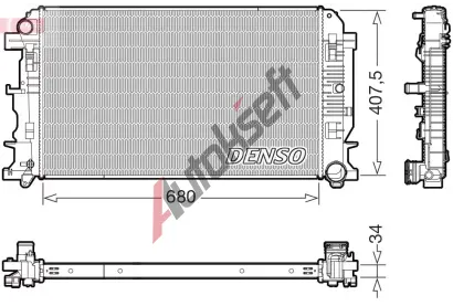 DENSO Chladi vody DEN DRM17117, DRM17117