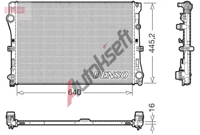 DENSO Chladi vody DEN DRM17118, DRM17118