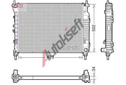DENSO Chladi vody DEN DRM20125, DRM20125