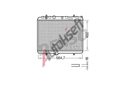 DENSO Chladi vody DEN DRM21055, DRM21055