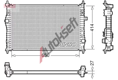 DENSO Chladi vody DEN DRM21104, DRM21104