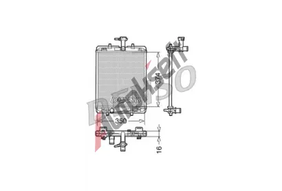 DENSO Chladi vody DEN DRM21602, DRM21602