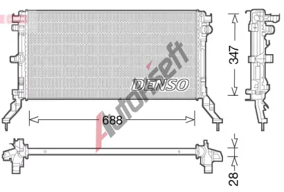 DENSO Chladi vody DEN DRM23039, DRM23039
