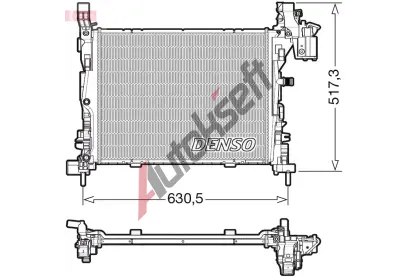 DENSO Chladi vody DEN DRM23062, DRM23062