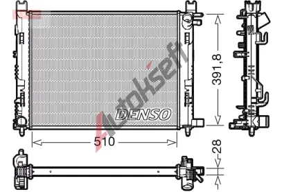 DENSO Chladi vody DEN DRM23109, DRM23109
