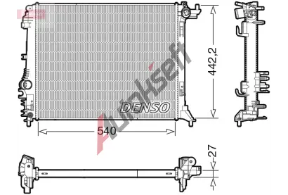 DENSO Chladi vody DEN DRM23114, DRM23114