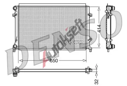 DENSO Chladi vody DEN DRM32016, DRM32016