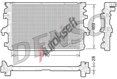 DENSO Chladi vody DEN DRM32038, DRM32038