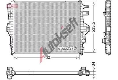 DENSO Chladi vody DEN DRM32050, DRM32050