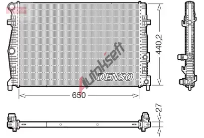 DENSO Chladič vody DEN DRM32061, DRM32061 DENSO Chladič vody DEN DRM32061, DRM32061