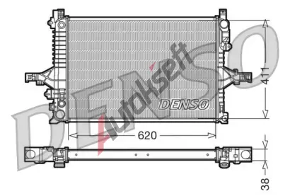 DENSO Chladi vody DEN DRM33066, DRM33066