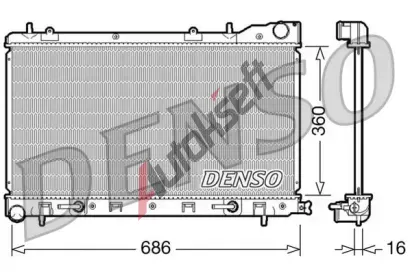 DENSO Chladi vody DEN DRM36001, DRM36001