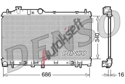 DENSO Chladi vody DEN DRM36008, DRM36008