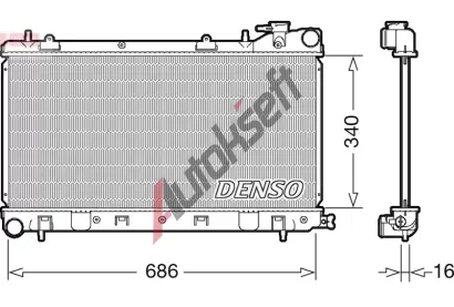 DENSO Chladi vody DEN DRM36017, DRM36017