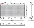 Chladi vody DENSO ‐ DEN DRM36025