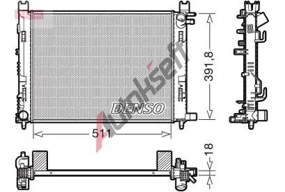 DENSO Chladi vody DEN DRM37002, DRM37002
