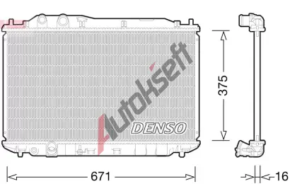 DENSO Chladi vody DEN DRM40028, DRM40028