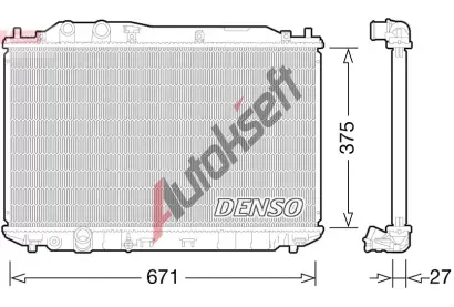 DENSO Chladi vody DEN DRM40029, DRM40029