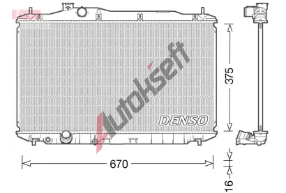 DENSO Chladi vody DEN DRM40040, DRM40040