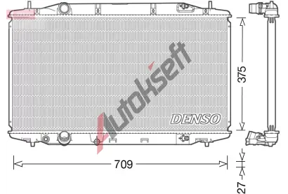 DENSO Chladič vody DEN DRM40041, DRM40041 DENSO Chladič vody DEN DRM40041, DRM40041
