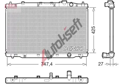 DENSO Chladi vody DEN DRM40052, DRM40052