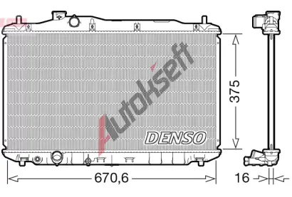 DENSO Chladi vody DEN DRM40105, DRM40105