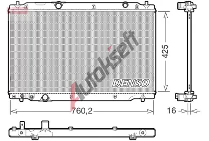 DENSO Chladi vody DEN DRM40107, DRM40107