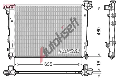 DENSO Chladi vody DEN DRM41006, DRM41006