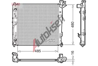 DENSO Chladi vody DEN DRM41007, DRM41007
