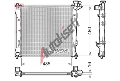 DENSO Chladi vody DEN DRM41008, DRM41008