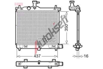 DENSO Chladi vody DEN DRM41009, DRM41009