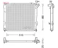 Chladi vody DENSO ‐ DEN DRM41015