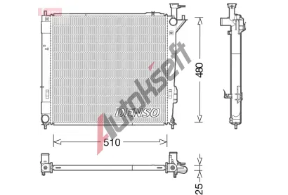 DENSO Chladi vody DEN DRM41015, DRM41015