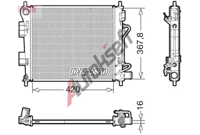 DENSO Chladi vody DEN DRM41018, DRM41018
