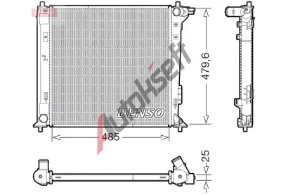 DENSO Chladi vody DEN DRM41031, DRM41031