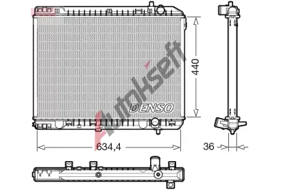 DENSO Chladi vody DEN DRM43008, DRM43008