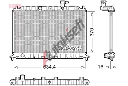 DENSO Chladi vody DEN DRM43009, DRM43009
