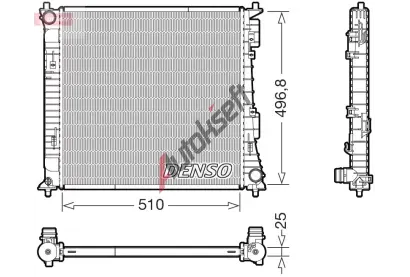 DENSO Chladi� vody DEN DRM43017, DRM43017