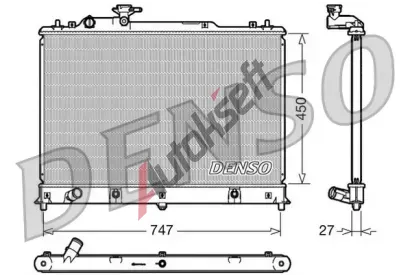 DENSO Chladi vody DEN DRM44025, DRM44025