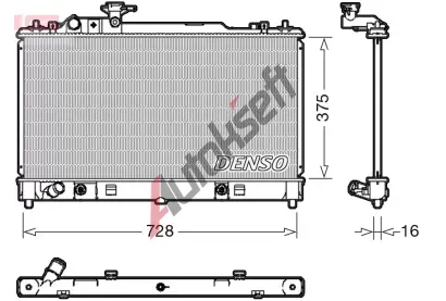 DENSO Chladi vody DEN DRM44029, DRM44029