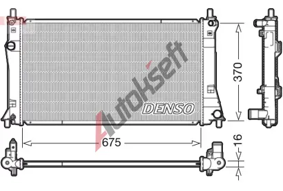 DENSO Chladič vody DEN DRM44035, DRM44035 DENSO Chladič vody DEN DRM44035, DRM44035