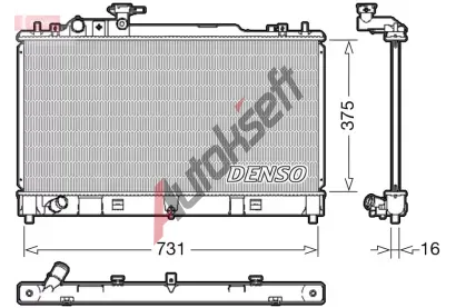 DENSO Chladi vody DEN DRM44036, DRM44036