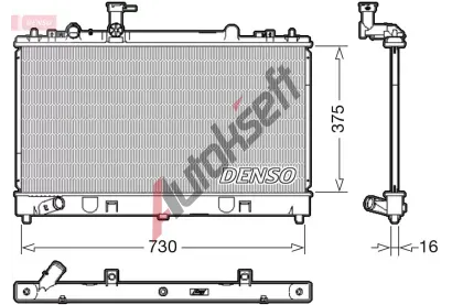 DENSO Chladi vody DEN DRM44037, DRM44037