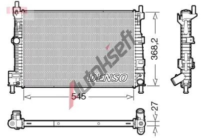 DENSO Chladi vody DEN DRM44045, DRM44045