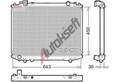 DENSO Chladi vody DEN DRM44047, DRM44047