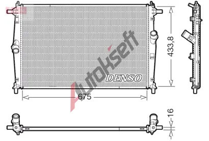 DENSO Chladi vody DEN DRM44054, DRM44054