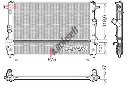 DENSO Chladi� vody DEN DRM44055, DRM44055