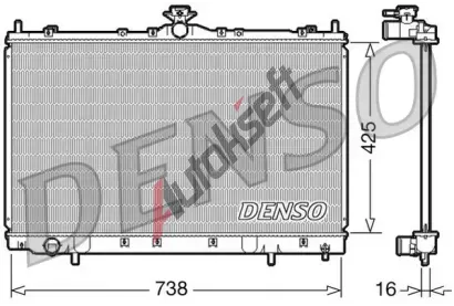 DENSO Chladi� vody DEN DRM45012, DRM45012